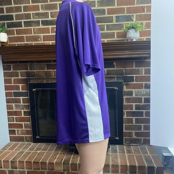 Wilson Men Sporting Goods Double Bar Mesh 2-Button Jersey Adult Sz L Purple Used - Picture 12 of 15